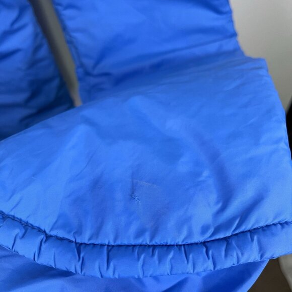 Vintage 80s Roffe Ski Bib Overalls Blue Nylon Insulated Snow Pants Womens Small - Picture 5 of 14